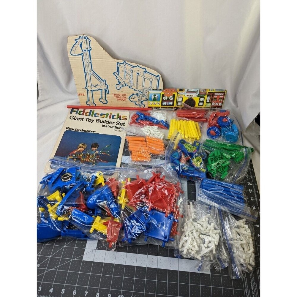 Fiddlesticks Giant Toy Builder Set Knickerbocker‎ Huge Lot